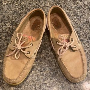 Sperry Pink Plaid Boat Shoe